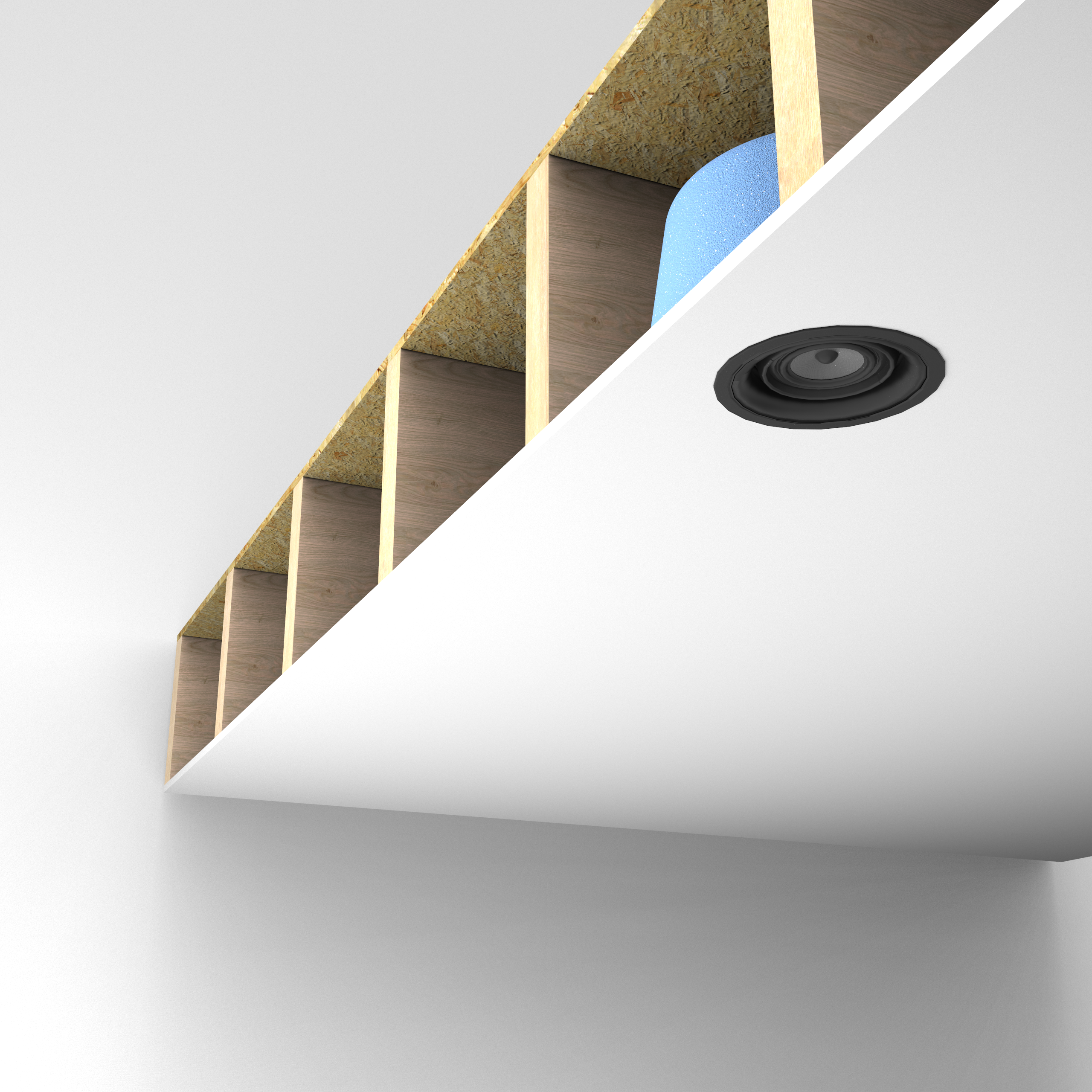 FRBC-UNI dome-shaped intumescent fire rated speaker cover