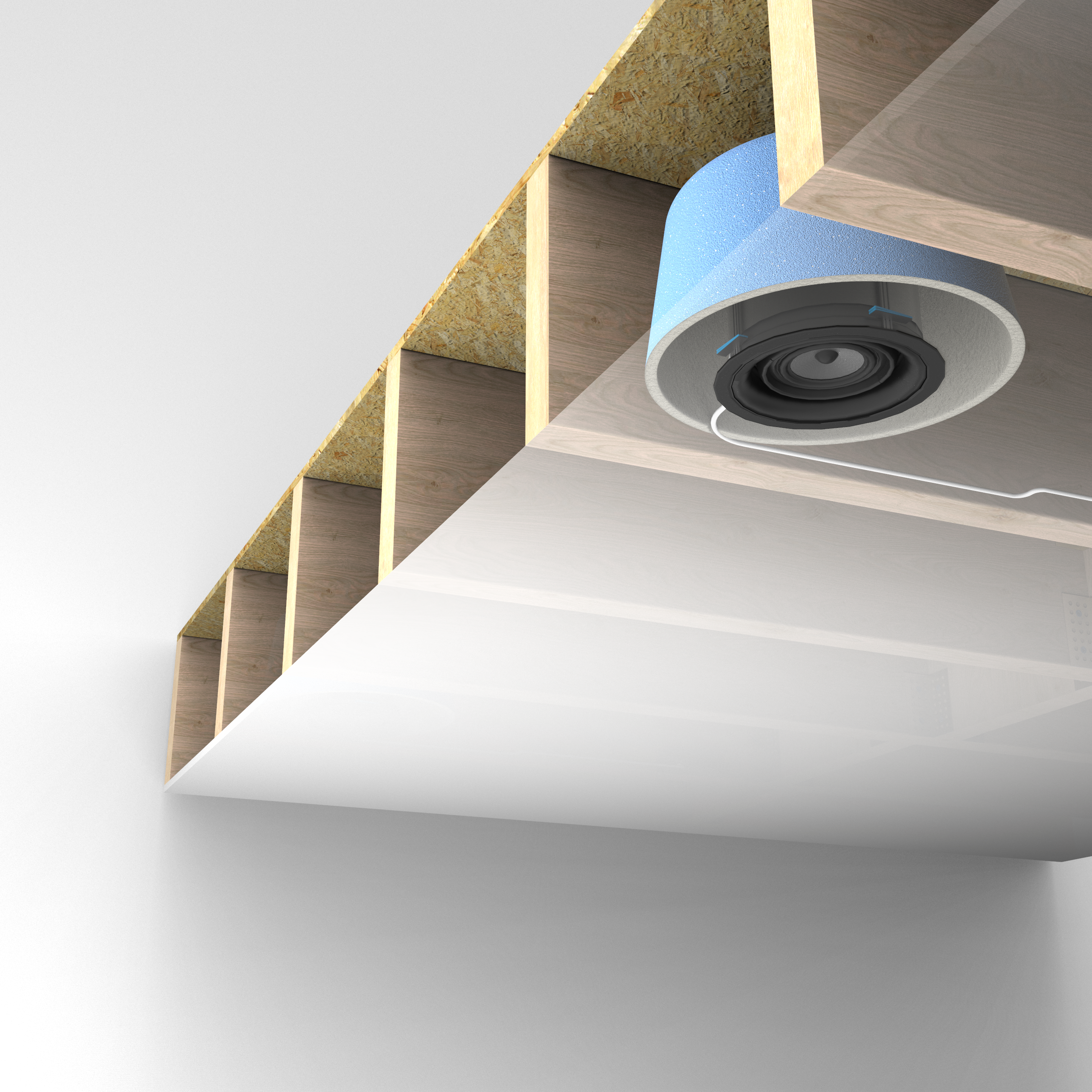FRBC-UNI universal fire rated acoustic back can
