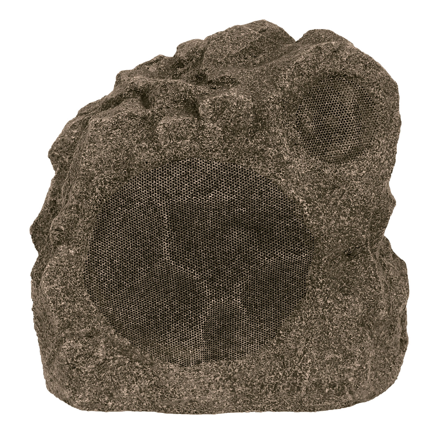 Nice/SpeakerCraft RS6 Shale Brown Rock Speaker angle view